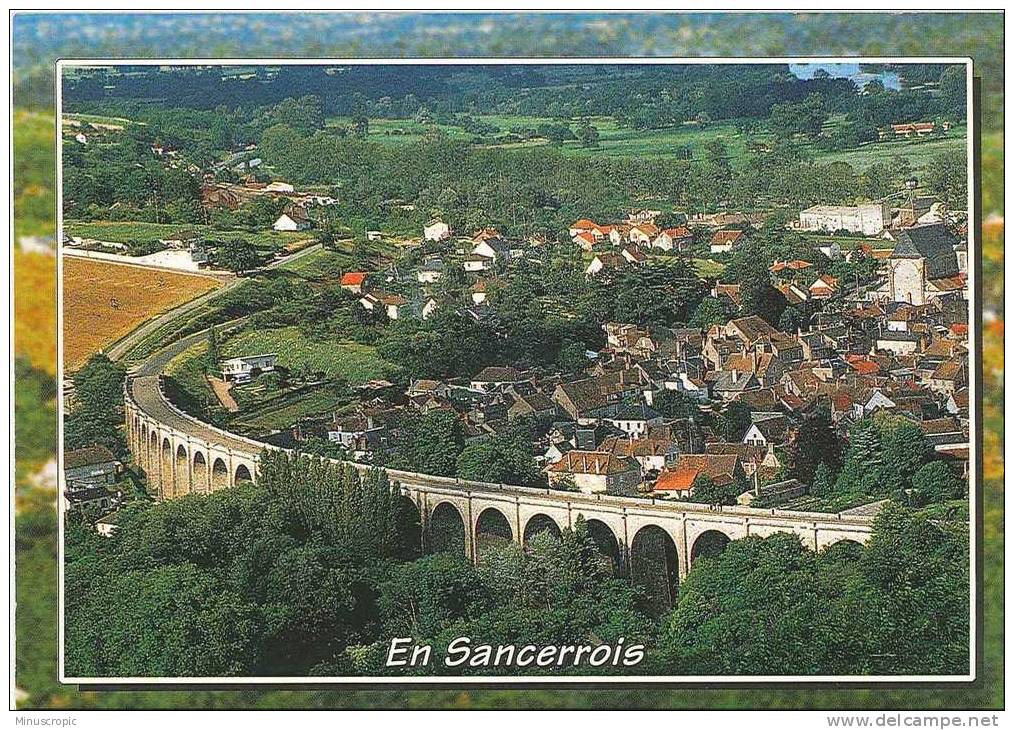 CPM 18 - Saint Satur - Le Viaduc Et La Vallée De La Loire Vus Depuis La Butte De Sancerre - Saint-Satur