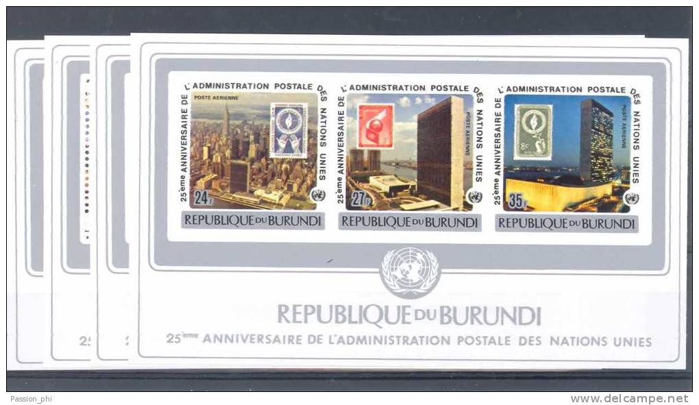 BURUNDI 1977 COB BL99/100 + 99A/100A MNH - Nuevos