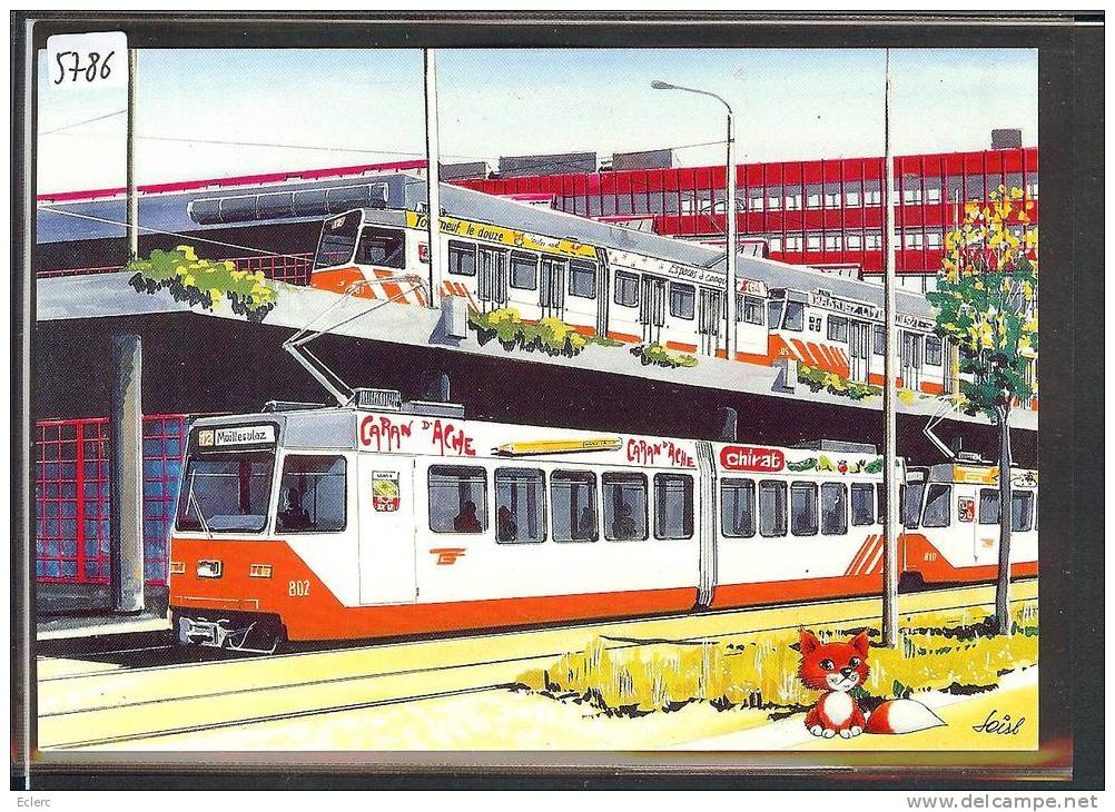 CARTE MODERNE - TPG - TRAMWAY - TRAIN - BAHN - TB - Other & Unclassified