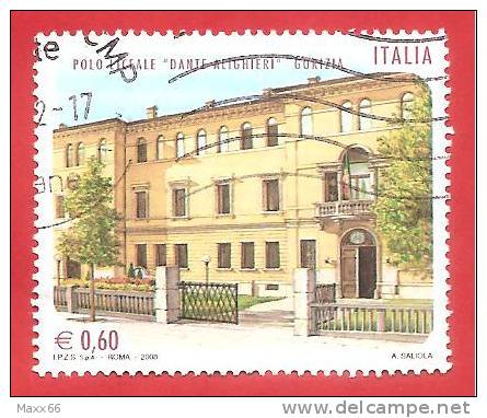 ITALIA REPUBBLICA USATO - 2008 - Scuole E Università - Liceo Dante Alighieri, A Gorizia - € 0,60 - S. 3054 - 2001-10: Usati