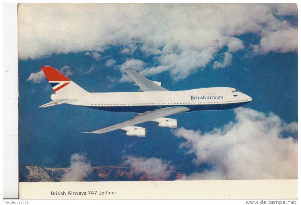 B71838 British Airways 747 Jetliner   Avion Airplane   2 Scans - 1946-....: Moderne