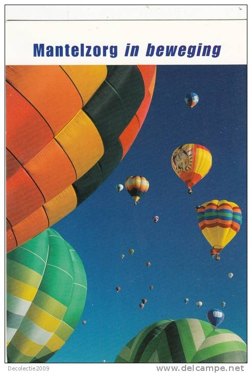 B71868 Mantelzorg In Beweging Ballon Baloons    Avion Airplane      2 Scans - Globos