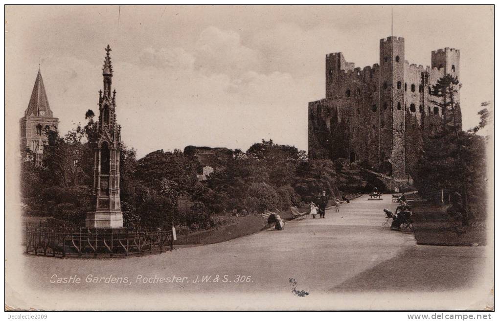 BR37289 Castle Gardens Rochester    2 Scans - Rochester