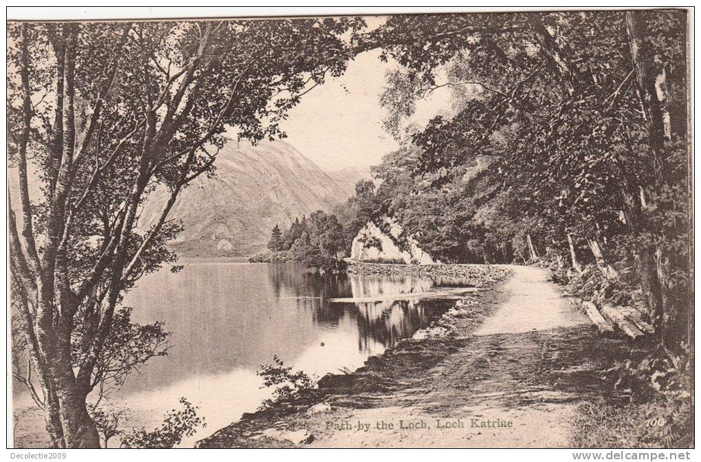 BR37336  Path By The Loch Loch Katrine    2 Scans - Stirlingshire