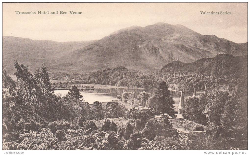 BR37338 Trossachs Hotel And Ben Venue    2 Scans - Stirlingshire