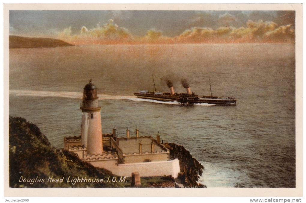 BR37350 Douglas Head Lighthouse  Ship Bateaux    2 Scans - Isle Of Man