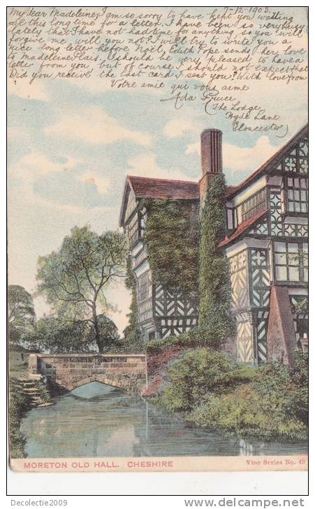 BR37373 Moreton Old Hall Cheshire     2 Scans - Andere & Zonder Classificatie