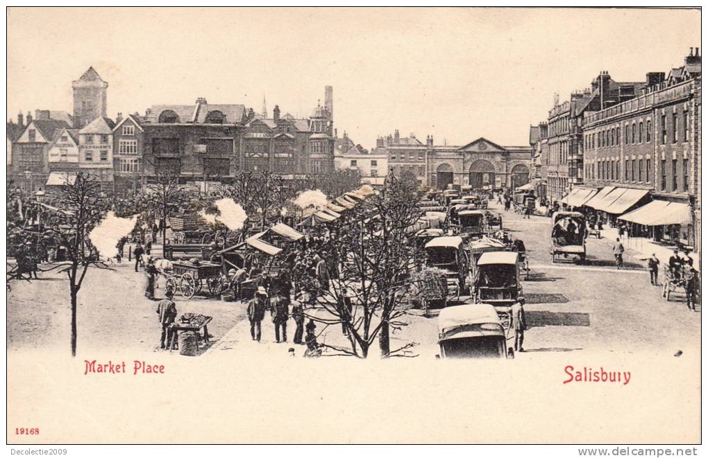 BR37413 Salisbury Market Place  Car Voiture    2 Scans - Salisbury