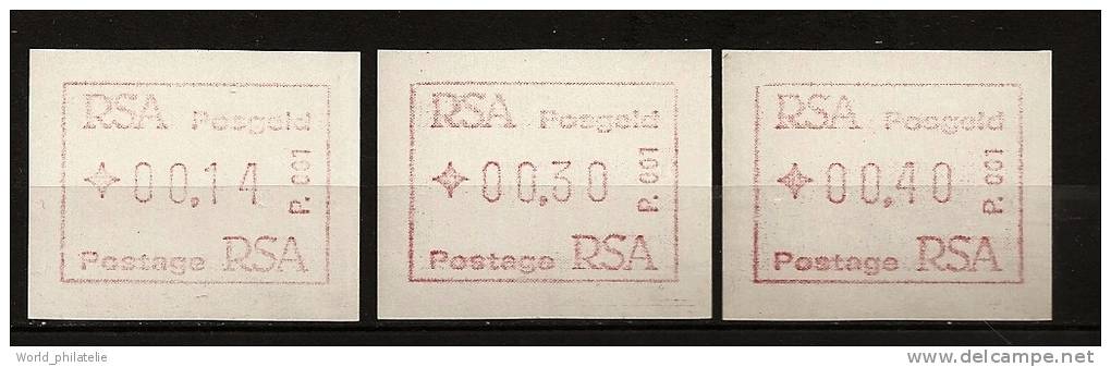 Afrique Du Sud South Africa 1986 N° Distributeur 1 Série Indivisible ** Papier Flourescent, RSA Postage, Non Dentelés - Unused Stamps