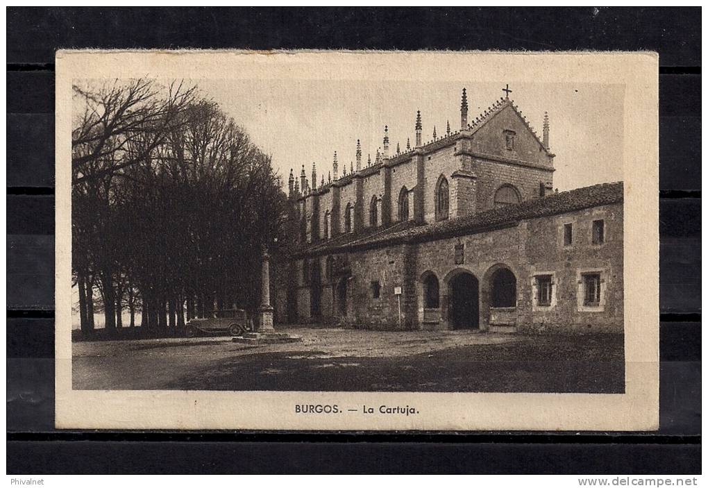 BURGOS, LA CARTUJA, CIRCULADA EN 1940 A MATARÓ - Burgos