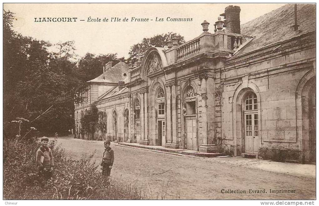 LIANCOURT ECOLE DES FILLES DE L'ILE DE FRANCE LES COMMUNS - Liancourt