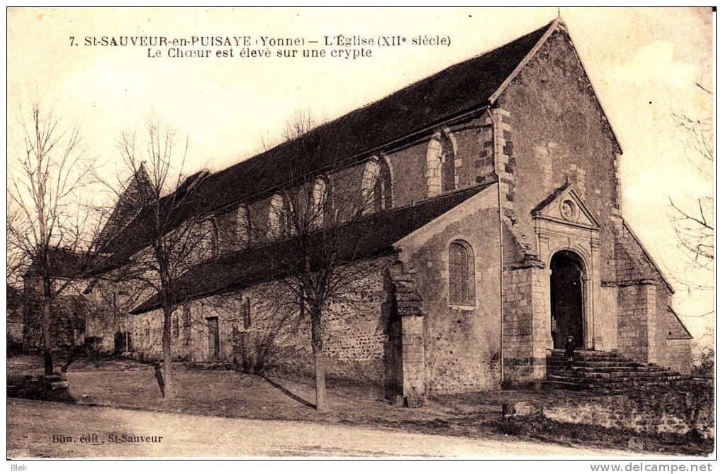 89. Yonne : St Sauveur En Puisaye . L ' église . - Saint Sauveur En Puisaye