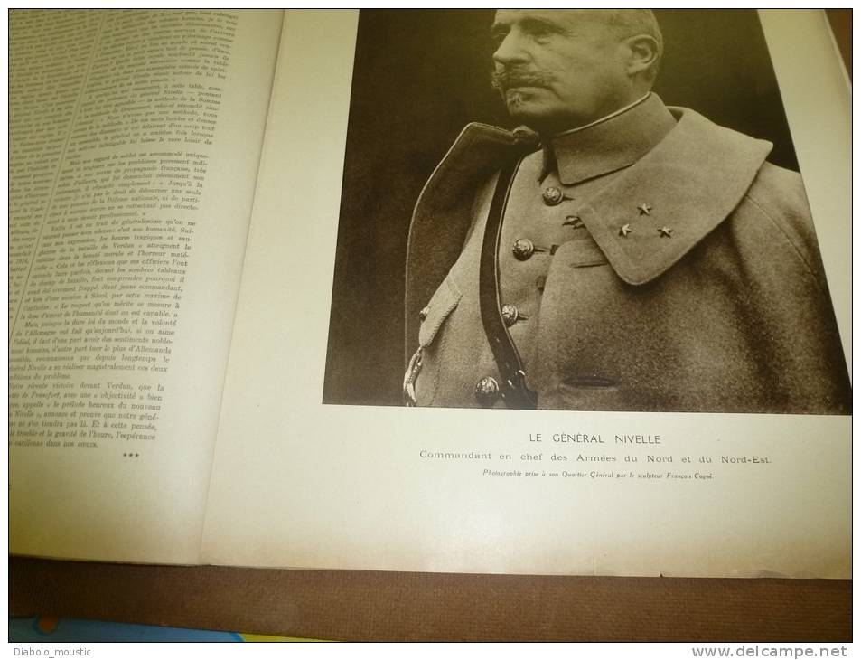 L´ ILLUSTRATION  N° 3851-3852  Du  23-30 Décembre 1916 : Belle Photo-gravure  Portrait Du Général NIVELLE - L'Illustration