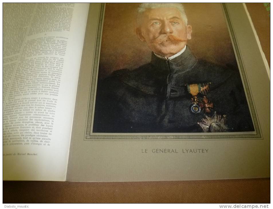 L' ILLUSTRATION  N° 3824  Du  17 Juin 1916 : Belle Lithographie Couleur  Portrait Du Général  LYAUTEY - L'Illustration