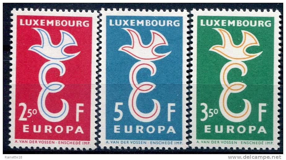 Luxembourg            548/550  **    Europa - 1958