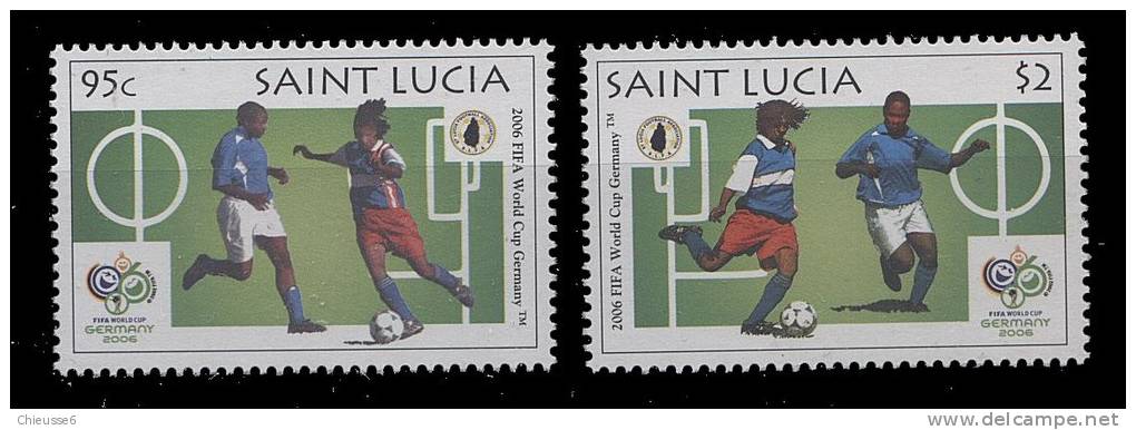 Ste Lucie** - N° 1240 - 1241 - Coupe Du Monde De Foot En Allemagne - St.Lucia (1979-...)