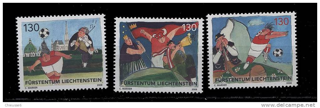 Liechtenstein ** N° 1420 à 1422 - Euro De Foot 2008 - Nuovi