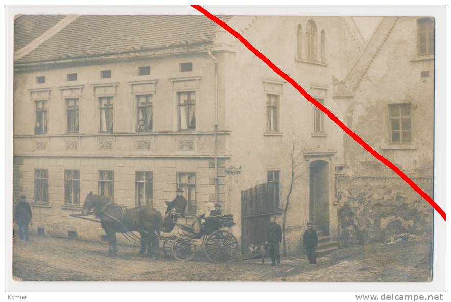 Original Photo Postcard 1909 - Willschütz Bei Dothen U. Schkölen Im Saale-Holzland-Kreis - Fam. Weise - Pferdekutsche - Schkoelen