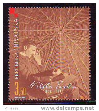 Croatia 2006 Y 150th Ann Of Birth Nikola Tesla Mi No 782 MNH - Kroatien
