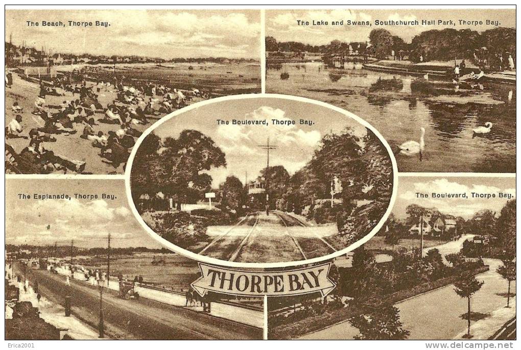 Thorpe Bay. Cpa Multivues De Thorpe Bbay. - Autres & Non Classés