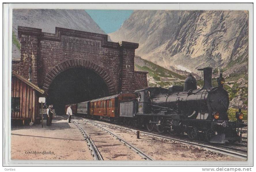 Switzerland - Gotthardbahn - Steam Train - Tunel - Der Gosse Tunnel Bei Goeschenen - Other & Unclassified