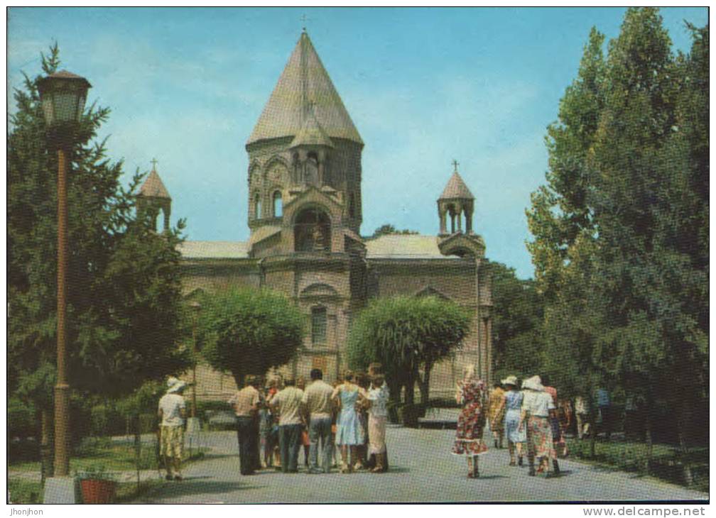 Armenia-Postal Stationery Postcard 1981-Ecimiadzin-The Cathedral-unused - Armenia