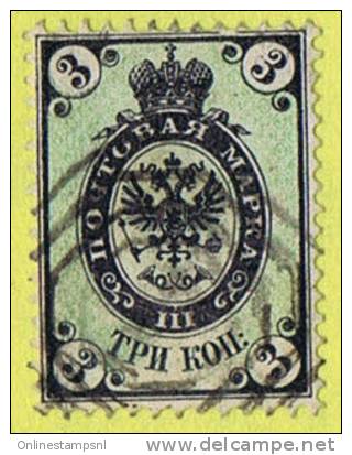 POLISH  4 Line Octagon Cancel On Russian Mi 10  CV € 300 - Gebraucht