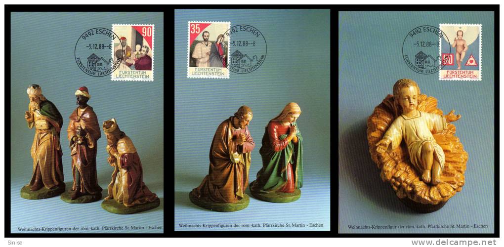 Liechtenstein / Maximum Cards / Religion / Christmas / Weihnacht - Covers & Documents