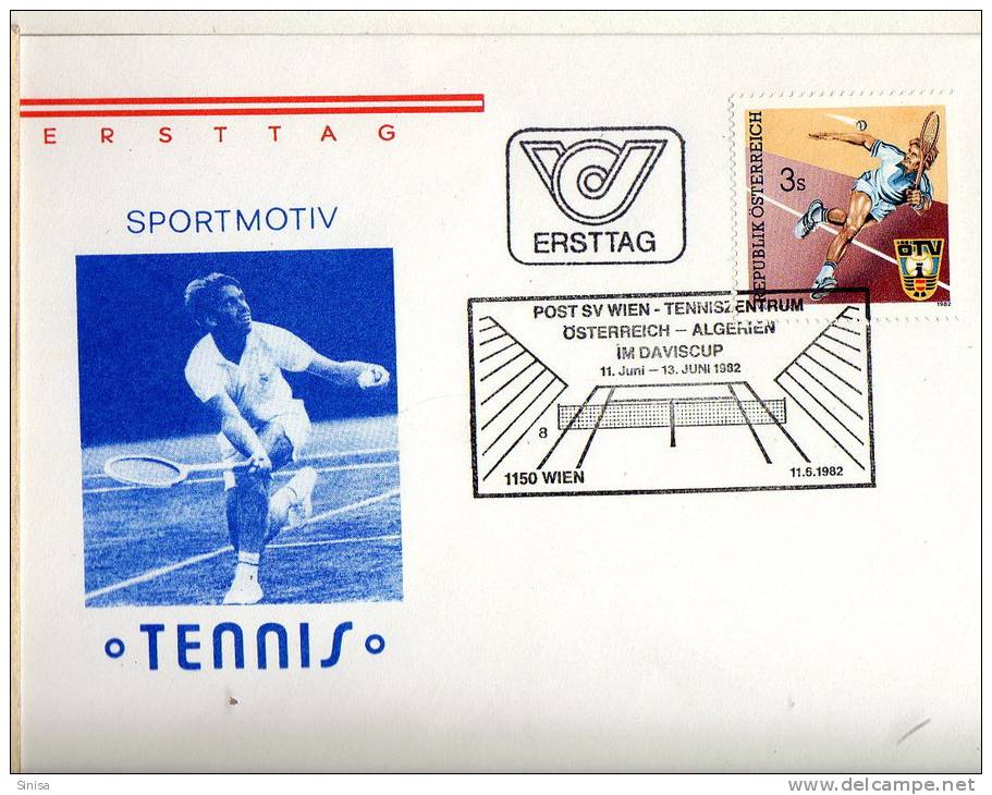 Austria / Covers / Sport / Tennis / Davis Cup / Austria-Algeria - Storia Postale