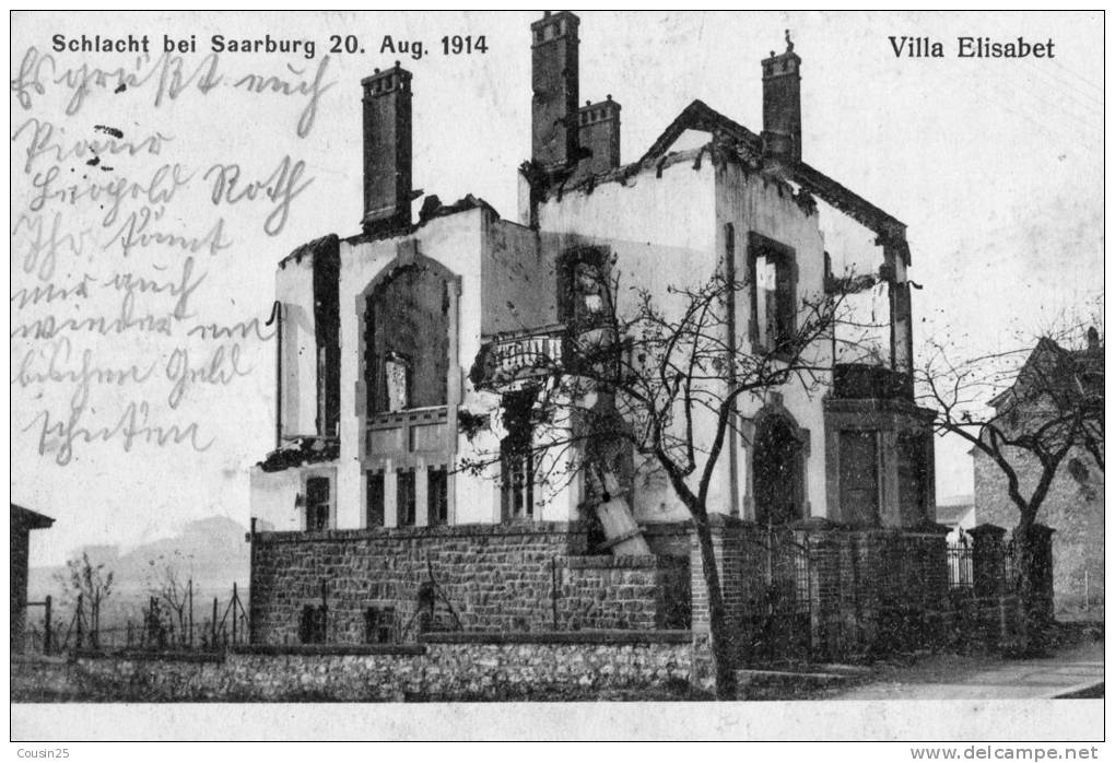 57 Schlacht Bei SAARBURG 20. Aug. 1914 - Villa Elisabet - Sarrebourg