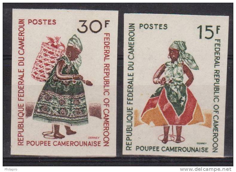 CAMEROUN  NON DENT/IMP  POUPEES  YVERT N°490/1**MNH    Réf 2186 - Muñecas