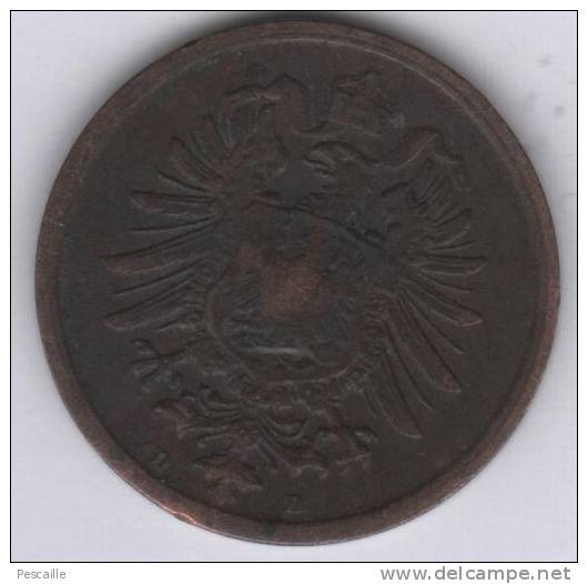 DEUTSCHES REICH 1874 - 2 PFENNIG D - 2 Pfennig