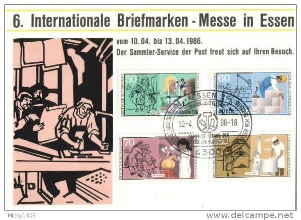 Germany - MI-Nr 1274/1277 FDC (o626)- - 1981-1990