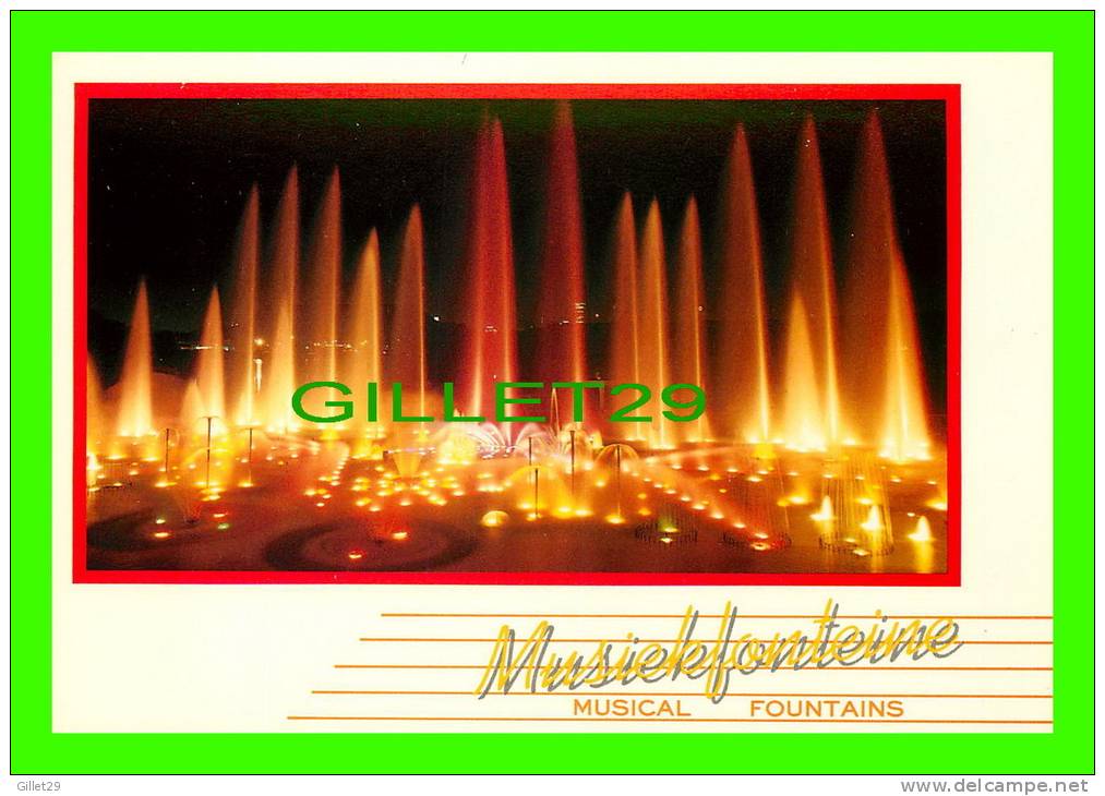 JOHANNESBURG, SOUTH AFRICA - MUSICAL FOUNTAINS ILLUMUNATED - CONSTANTIA GREETINGS LTD - - Afrique Du Sud