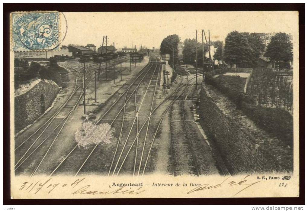 Cpa Du 95 Argenteuil Intérieur De La Gare  Arg25 - Argenteuil