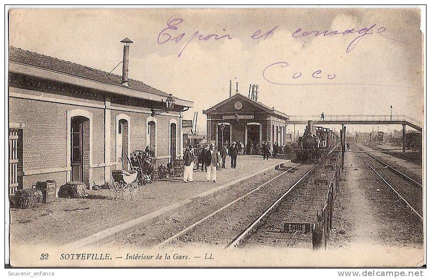 CPA Sotteville Intérieur De La Gare 76 Seine Maritime - Sotteville Les Rouen