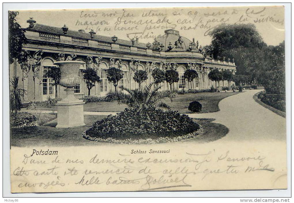 Allemagne--POTSDAM--1904- -Schloss Sans Souci - Potsdam