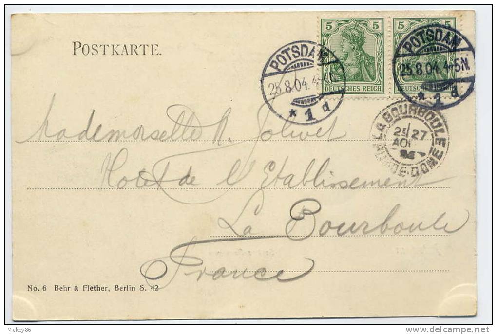 Allemagne--POTSDAM--1904- -Schloss Sans Souci - Potsdam