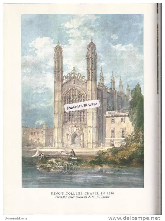 GB.- Books - King's College And Its Chapel Described By John Saltmarsh Vice-provost. 3 Scans - Architettura/ Design