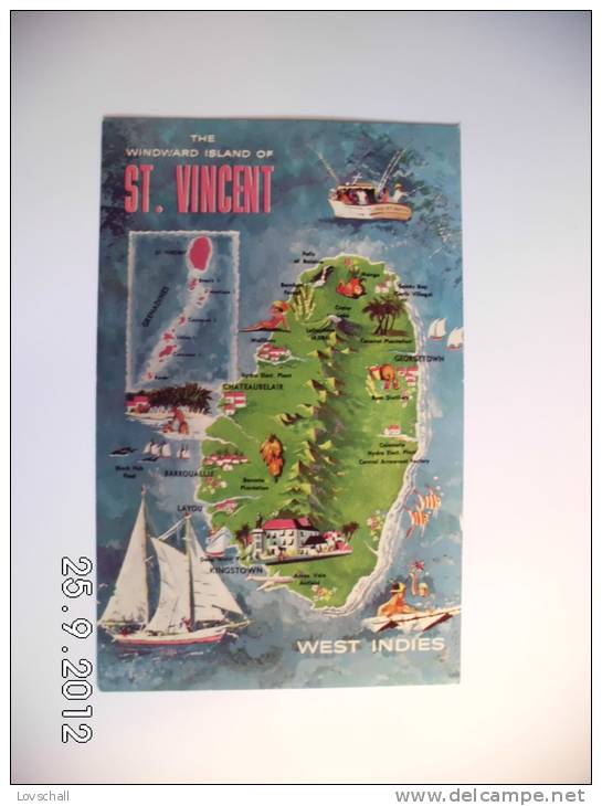 The Windward Island Of  St. Vincent. - San Vicente Y Las Granadinas