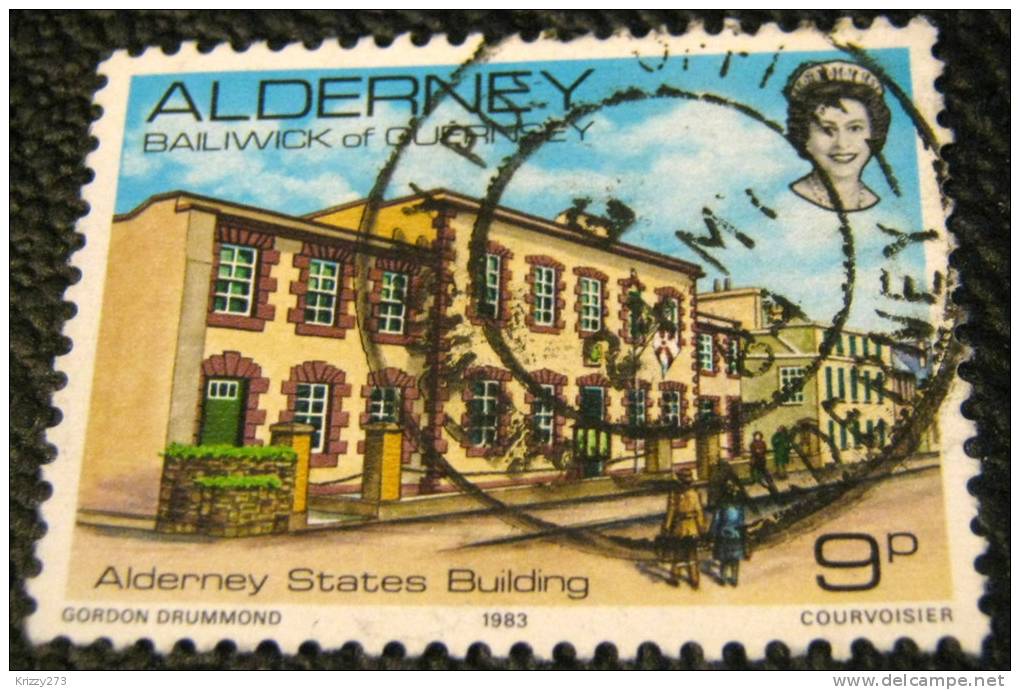 Alderney 1983 State Buildings 9p - Used - Alderney