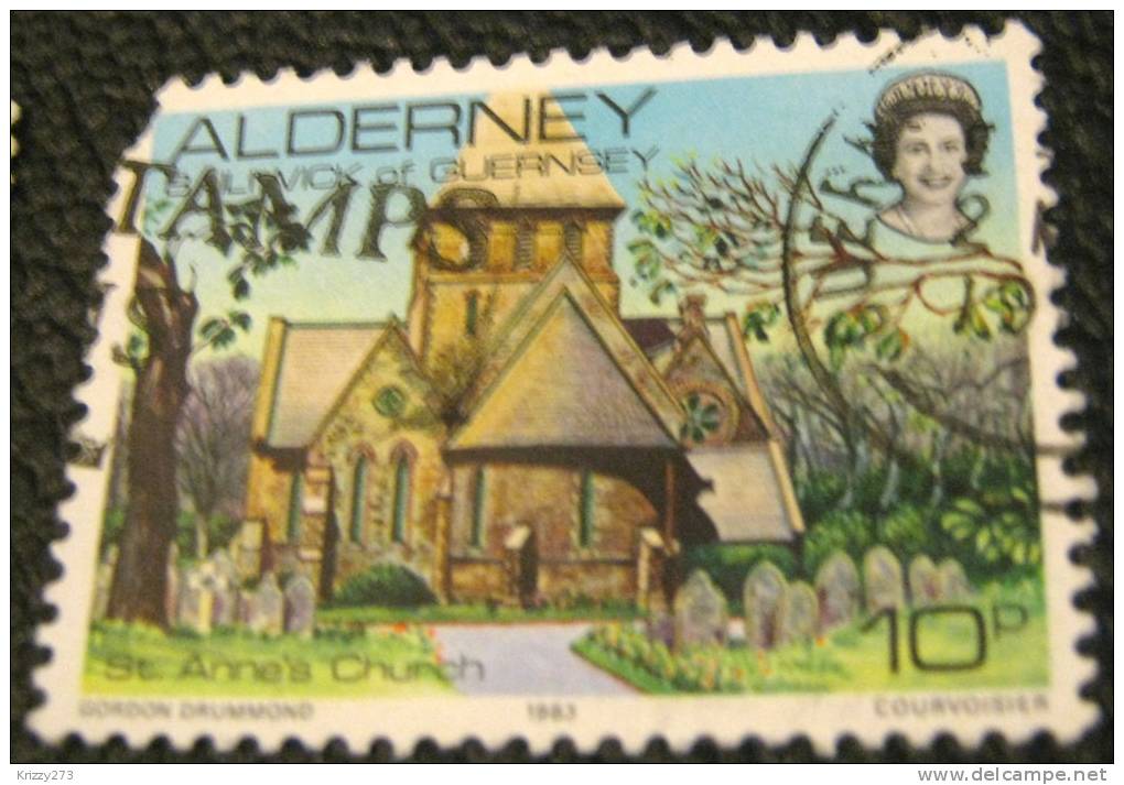 Alderney 1983 St Anne's Church 10p - Used - Alderney