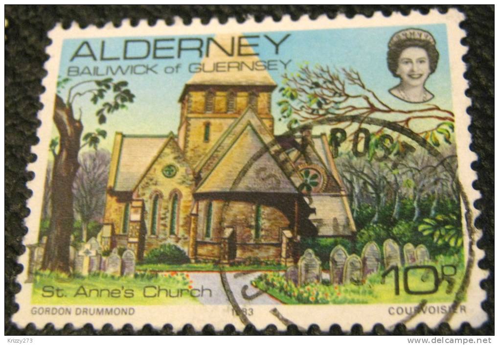 Alderney 1983 St Anne's Church 10p - Used - Alderney