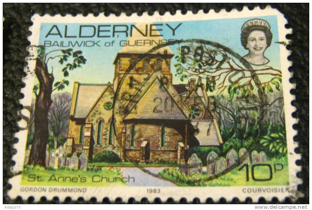 Alderney 1983 St Anne's Church 10p - Used - Alderney