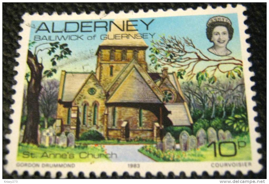 Alderney 1983 St Anne's Church 10p - Used - Alderney