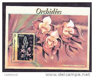 A) 1999 CONGO, SOUVENIR SHEET ORCHIDS CONGO MNH . - Andere & Zonder Classificatie