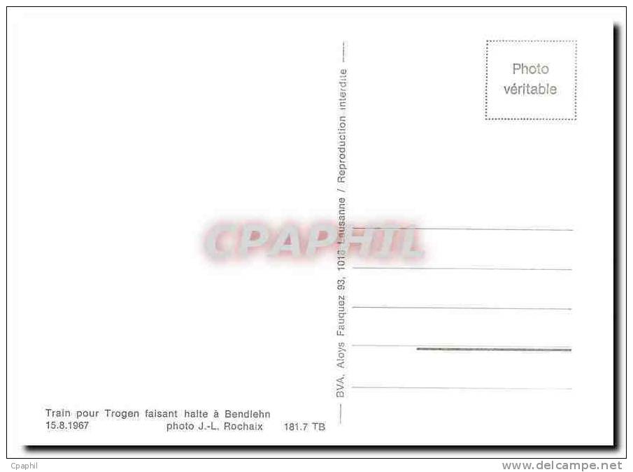 CPM Train Pour Trogen Faisant Halte A Bendlehn 15.8.1967 - Trains