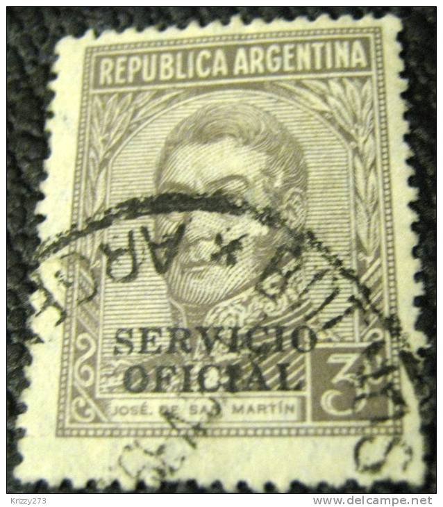 Argentina 1935 San Martin 3c - Used - Usati