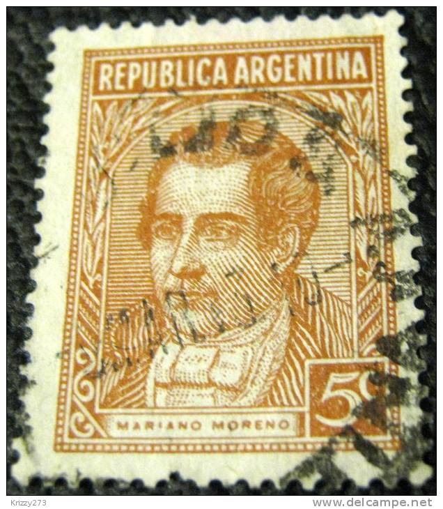 Argentina 1935 Mariano Moreno 5c - Used - Oblitérés