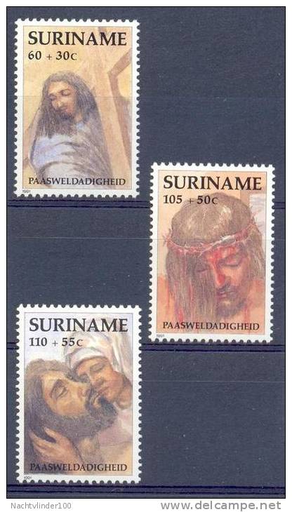 Mmv0687 PASEN PAASWELDADIGHEID EASTER OSTERN POSTZEGELS STAMPS SURINAME 1991 PF/MNH - Easter